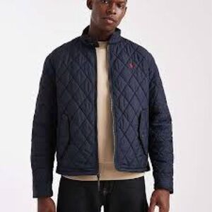Polo Ralph Lauren Iconic Navy Quilted Jacket EUC Big Boys 18-20 Fits Men S pony